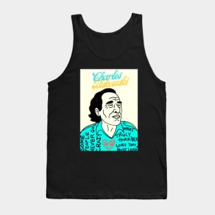 original t-shirt of a caricature of charles bukowski Tank Top